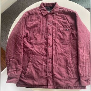 VANS COLLINS QUILTED FLANNEL SHACKET - MENS MEDIUM - PURPLE